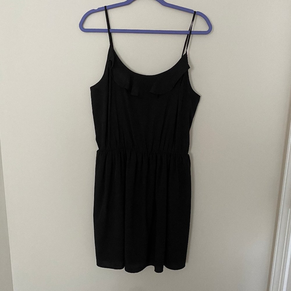 little black dress with spaghetti straps